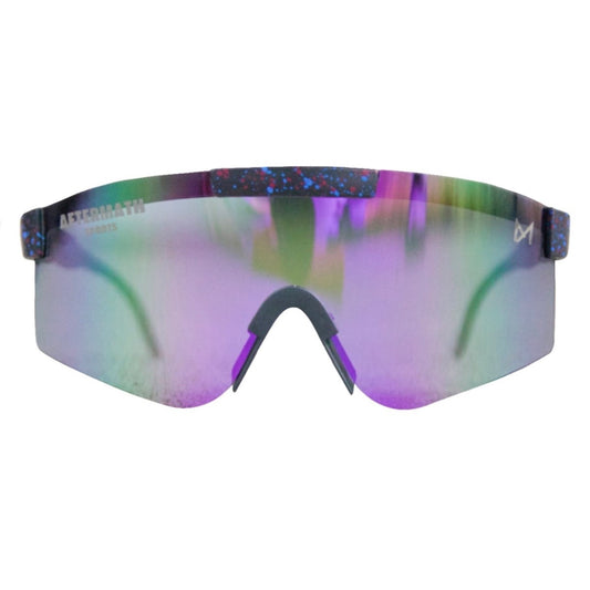 Sports Sunglasses (Black and Purple)